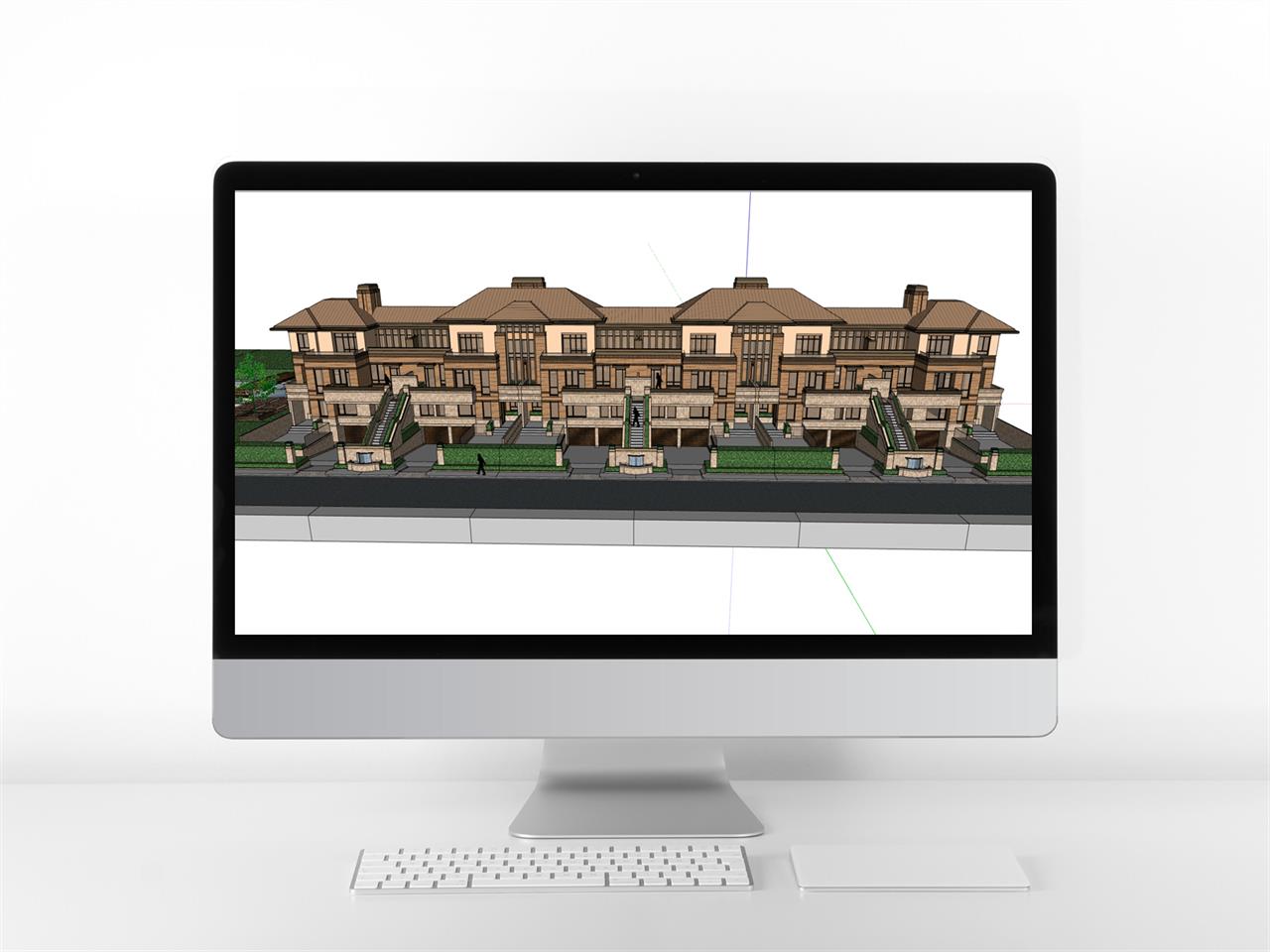 고퀄리티 별장주택 디자인 Sketchup 모델 만들기 미리보기